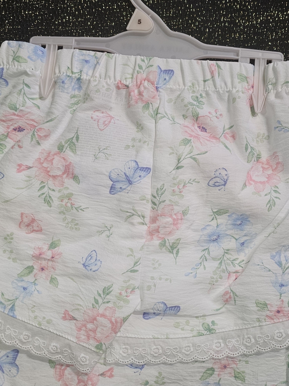 Laura Ashley Girls' Floral Butterfly Pajama Set - 100% Polyester - Picture 6 of 6